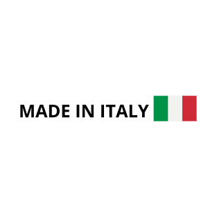 Made in italy with italian flag T-Shirt