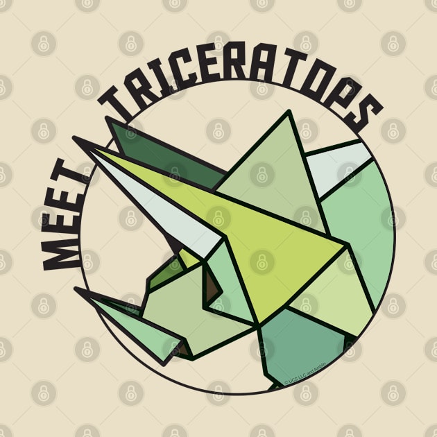 Meet Origami Triceratops by Print Stop Studio