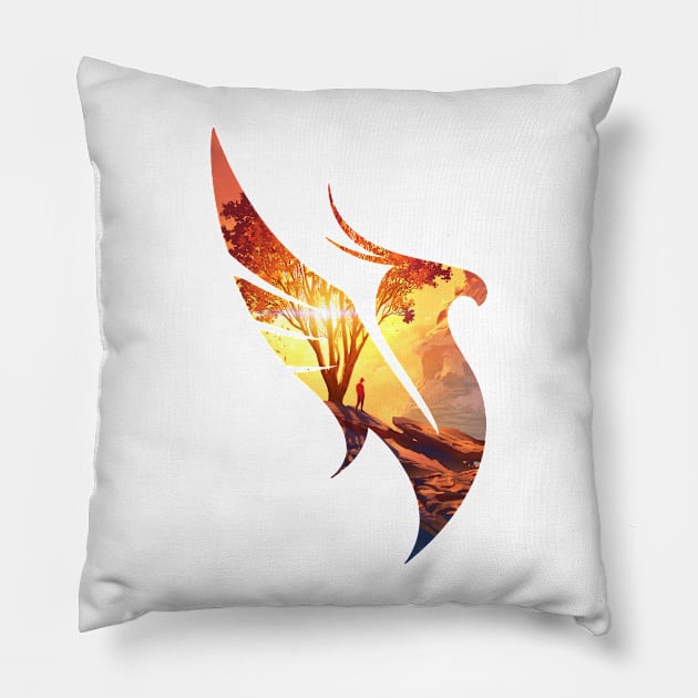 Phoenix Pillow by TripoffGeloEDM