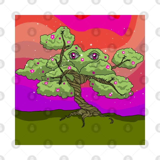 Benny the Bonsai trippy bonsai tree by VantaTheArtist