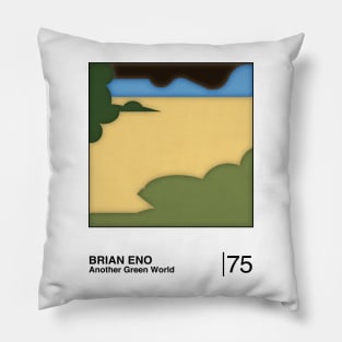 Another Green World / Original Minimalist Graphic Artwork Design Pillow