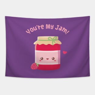 You Are My Jam, Strawberry Jam Bottle Tapestry