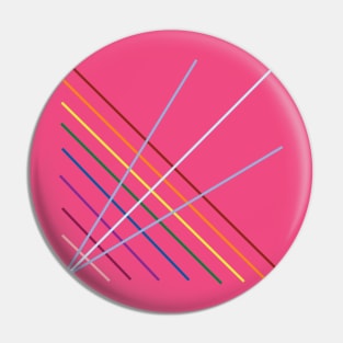 Rainbow Lines Pin