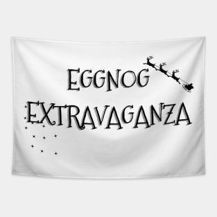 EGGNOG EXTRAVAGANZA Christmas Pun Tapestry