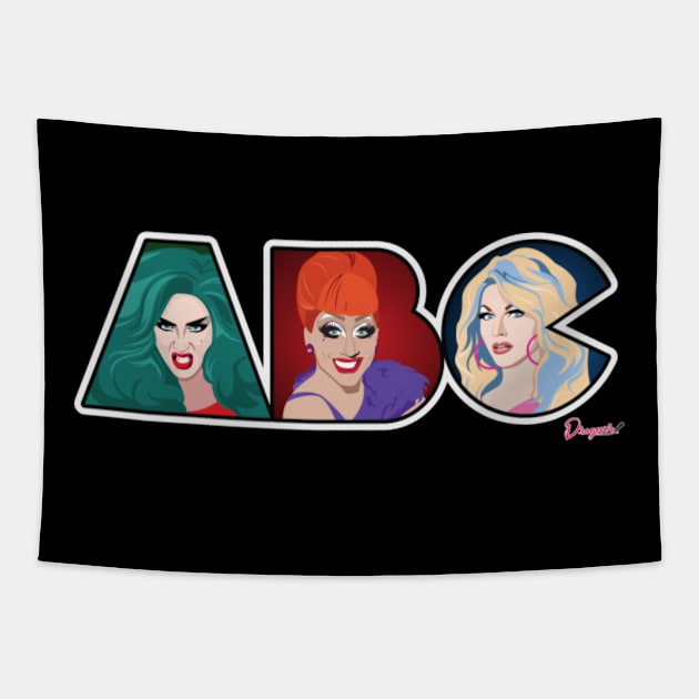 Adore, Bianca and Courtney from Drag Race Tapestry by meldypunatab