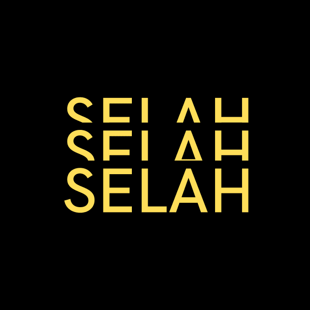 Selah | Christian Typography by All Things Gospel