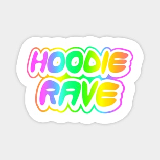 Hoodie Rave Rainbow Inverted Magnet