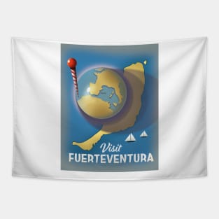 visit Fuerteventura Vintage travel poster Tapestry