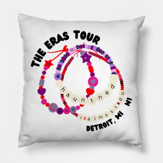 Detroit Eras Tour N1 Pillow by canderson13