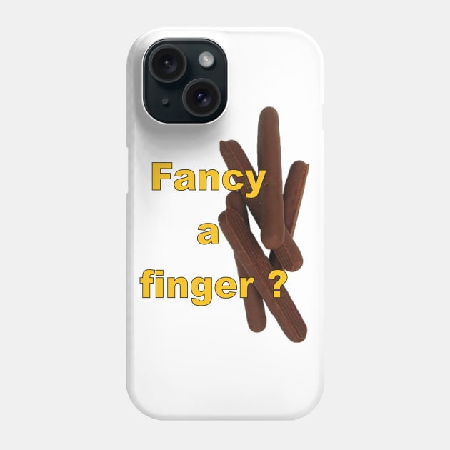 fancy a finger Phone Case by Stiffmiddlefinger