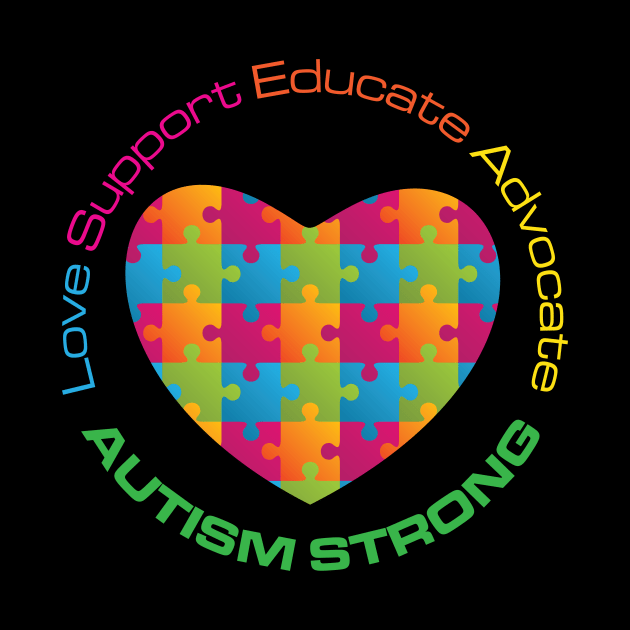 'Autism Awareness' Cool Autism Strong by ourwackyhome