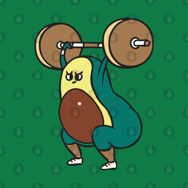 The snatch weightlifting Avocado by huebucket