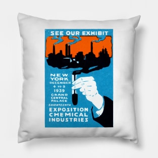 1939 New York City Chemical Expo Pillow