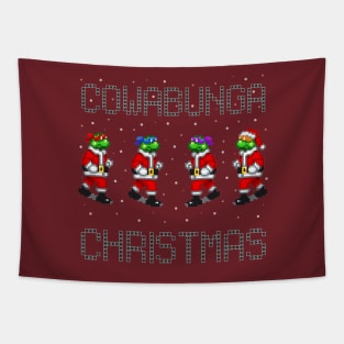 Cowabunga Christmas Tapestry