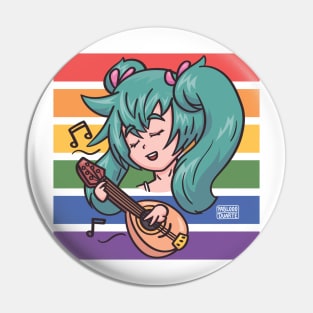 Pride Hatsune Miku Bandolin - Summer Gaming Pin