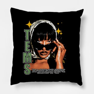 Tems Portrait Pillow