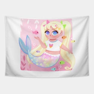 Pastel Mermaid Tapestry