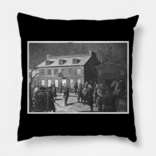 Green Dragon Tavern Pillow by Phantom Goods and Designs