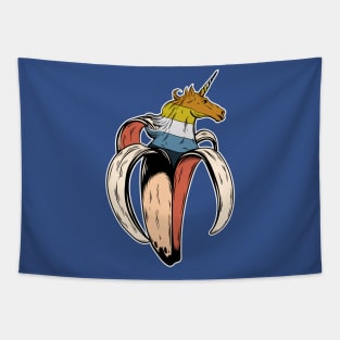 Aroace Unicorn Banana LGBT Asexual Aromantic Pride Flag Tapestry