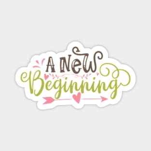 A News Beginning Inspirational Magnet