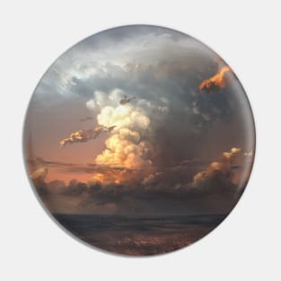 Landscape with big cloud Pin