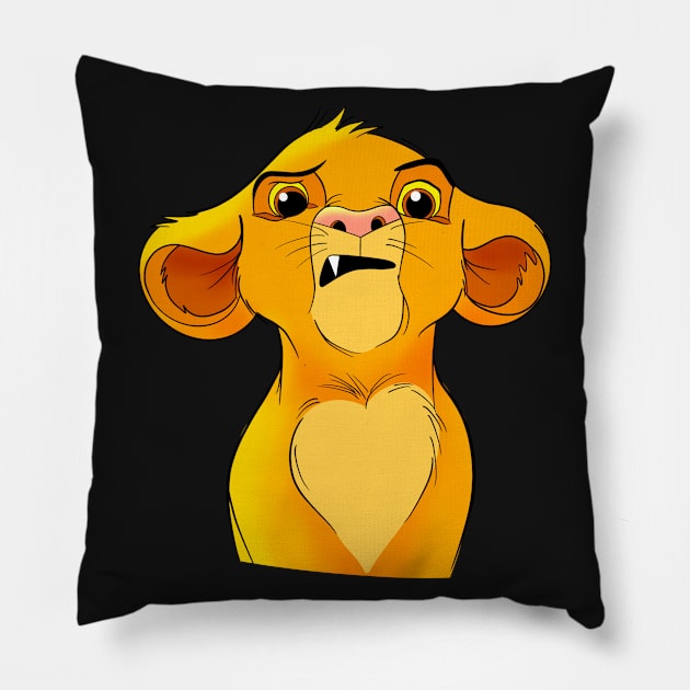 Simba fan art, the lion king character Pillow by PrimeStore