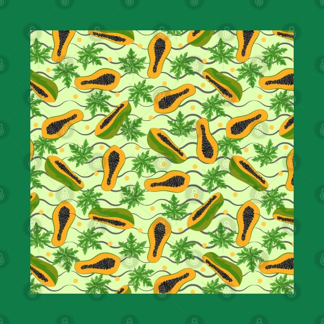 Papaya Pattern by Designoholic