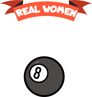 Real women play billiards Magnet