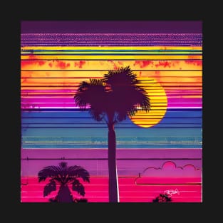 Retro 80s Summer Sun 40 T-Shirt