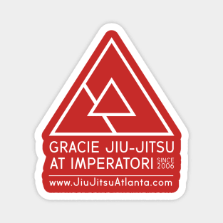 GRACIE JIU JITSU AT IMPERATORI on red Magnet