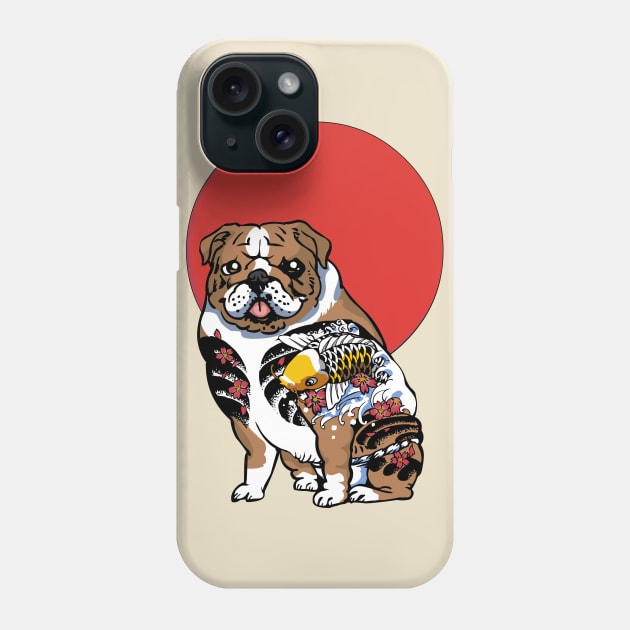 Yakuza English Bulldog Phone Case by huebucket