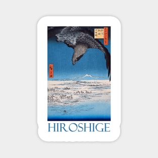 Eagle Over the 100,000 Acre Plain at Susaki by Utagawa Hiroshige Magnet