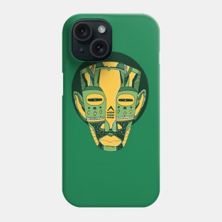 Forrest Green African Mask No 3 Phone Case