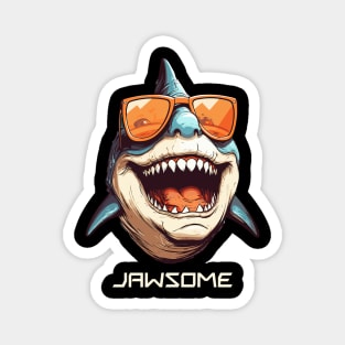 Jawsome Shirt - Fun Smiling Shark Tee - Marine Life Lover's Apparel Magnet