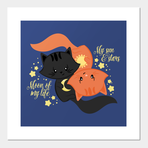 Moon Of My Life Quote My Sun And Stars, Moon Of My Life - My Sun And Stars Moon Of My Life -  Affiche Et Impression D'art | Teepublic Fr