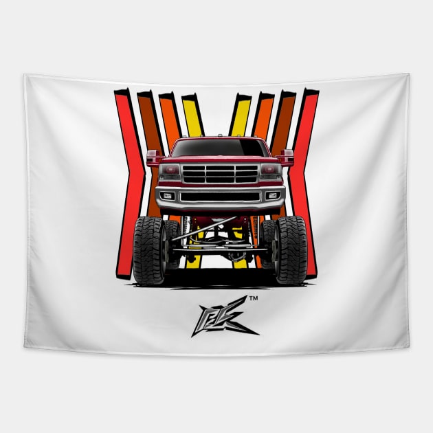 FORD f250 obs maroon Tapestry by naquash