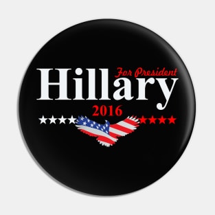 Hillary Clinton For President Pin