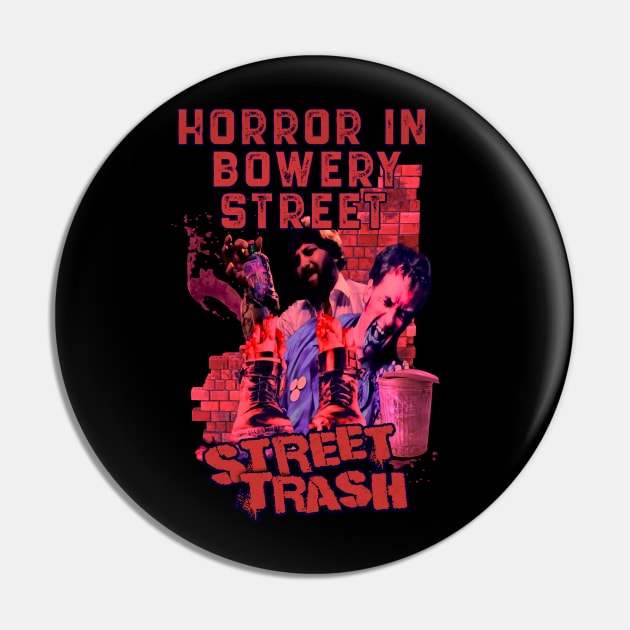 Horror In Bowery Street (Version 2) Pin by The Dark Vestiary