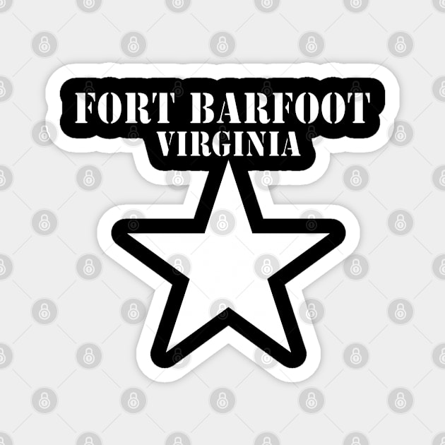 Fort Barfoot Virginia with White Star X 300 Magnet by twix123844