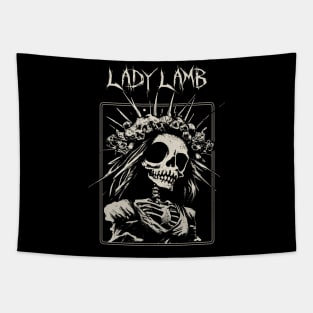 lady lamb spooky bride Tapestry