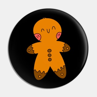 Cute gingerbread man Christmas Pin