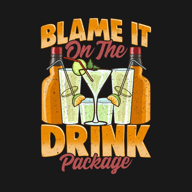 Blame It On The Drink Package Cruise Vacation Pun by theperfectpresents