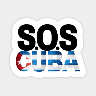 SOSCUBA || CUBAN FLAG Magnet