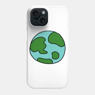 Cartoon Earth Phone Case