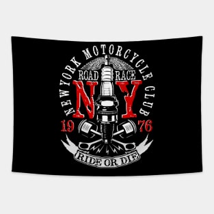 NY Motorcycle Club Tapestry