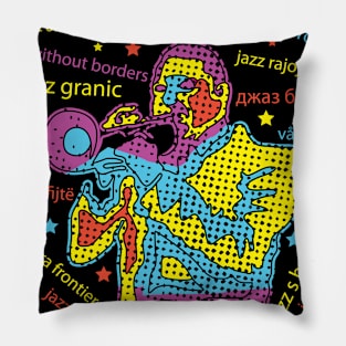 Jazz Without Borders Pillow