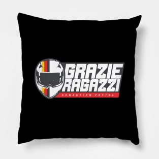 Sebastian Vettel - Grazie Ragazzi Pillow