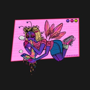 Ghosted on the fly - Pink T-Shirt