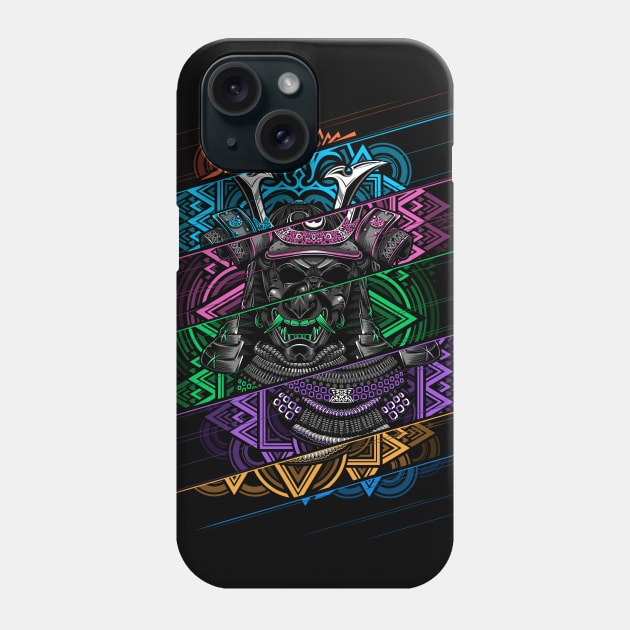 Samurai Mask Cut Phone Case by albertocubatas