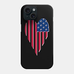 American Flag Love Phone Case